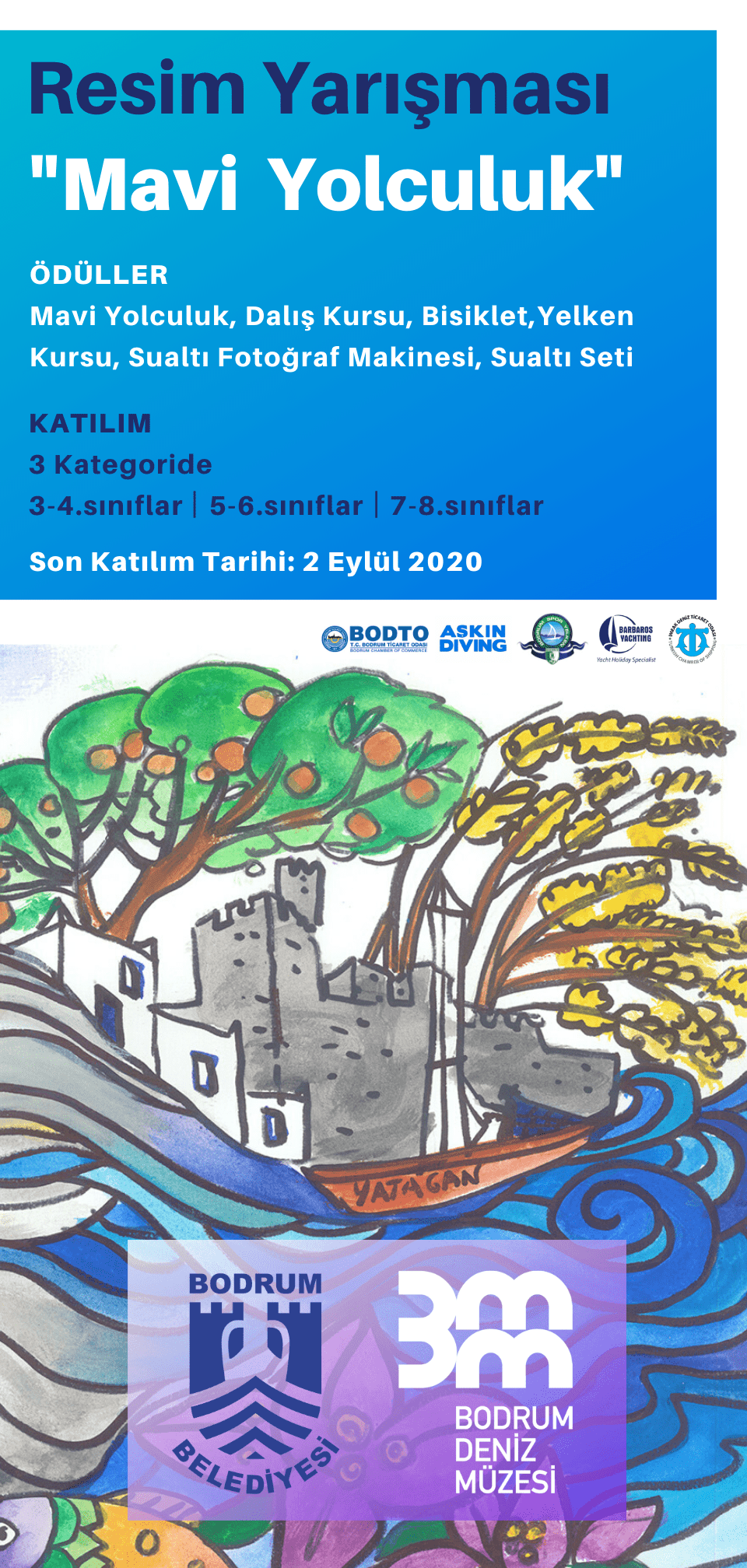 MAVİ YOLCULUK KONULU RESİM YARIŞMASI