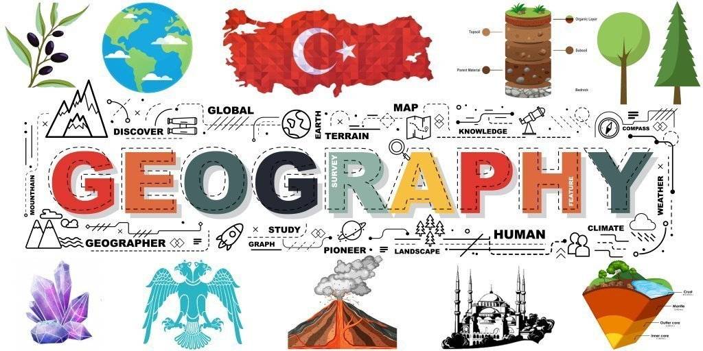 Design Concept Of Word Geography Website Banner.