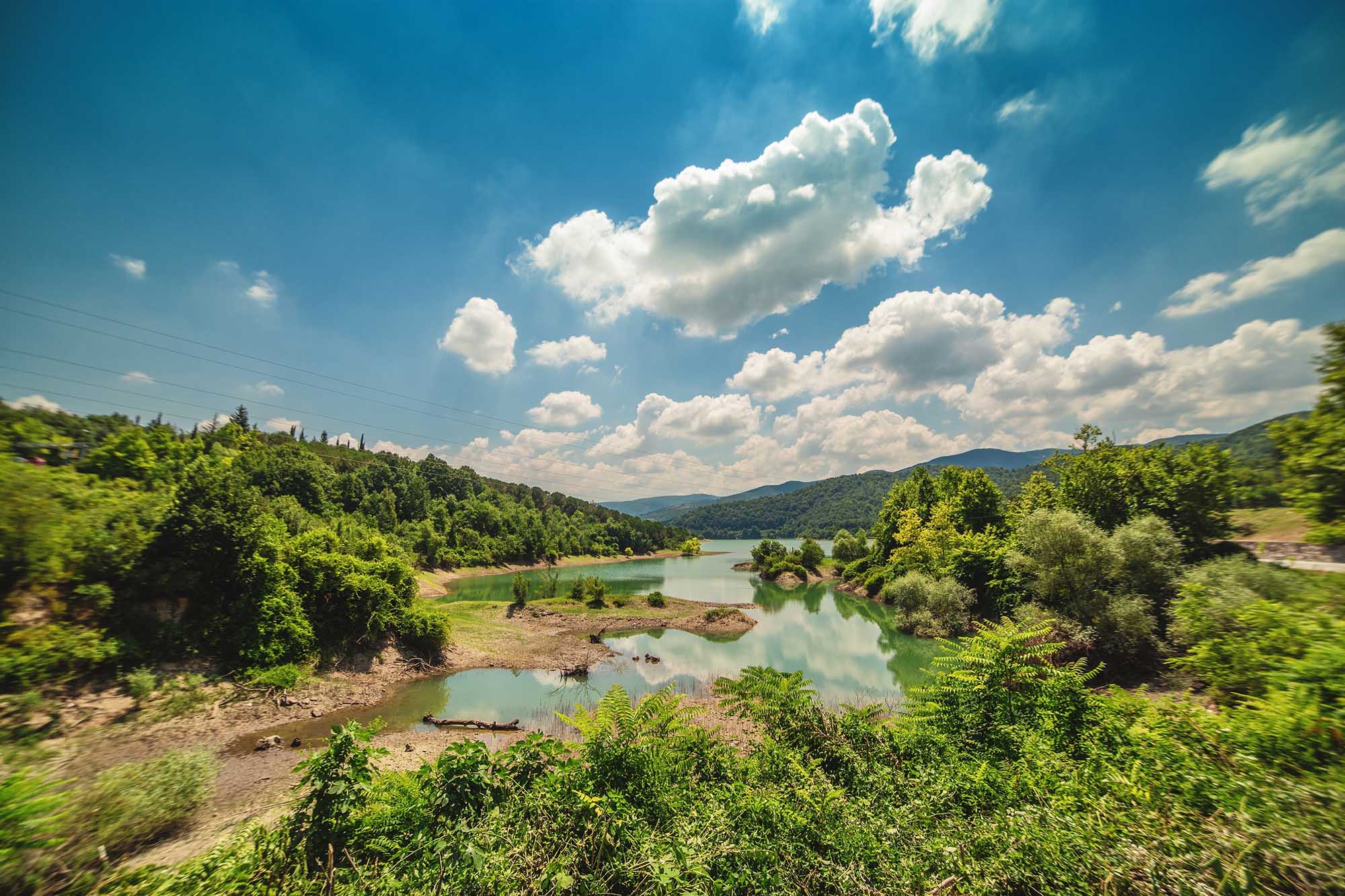 Wonderful,Landscape,With,Lake,Gokce,Baraji,In,Yalova,,Turkey.