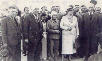 Atatürk ve Sabiha Gökçen Edremit Askeri Havaalanı’nda