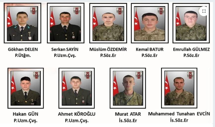 9 şehit