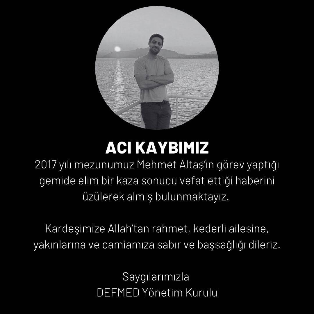 GENÇ DENİZCİ GEMİDE HAYATINI KAYBETTİ