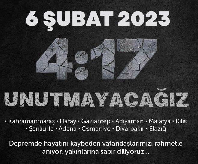 6 şubat deprem