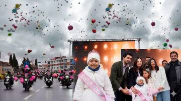 BALONLAR KANSERİ YENEN ALMİRA İÇİN HAVALANDI