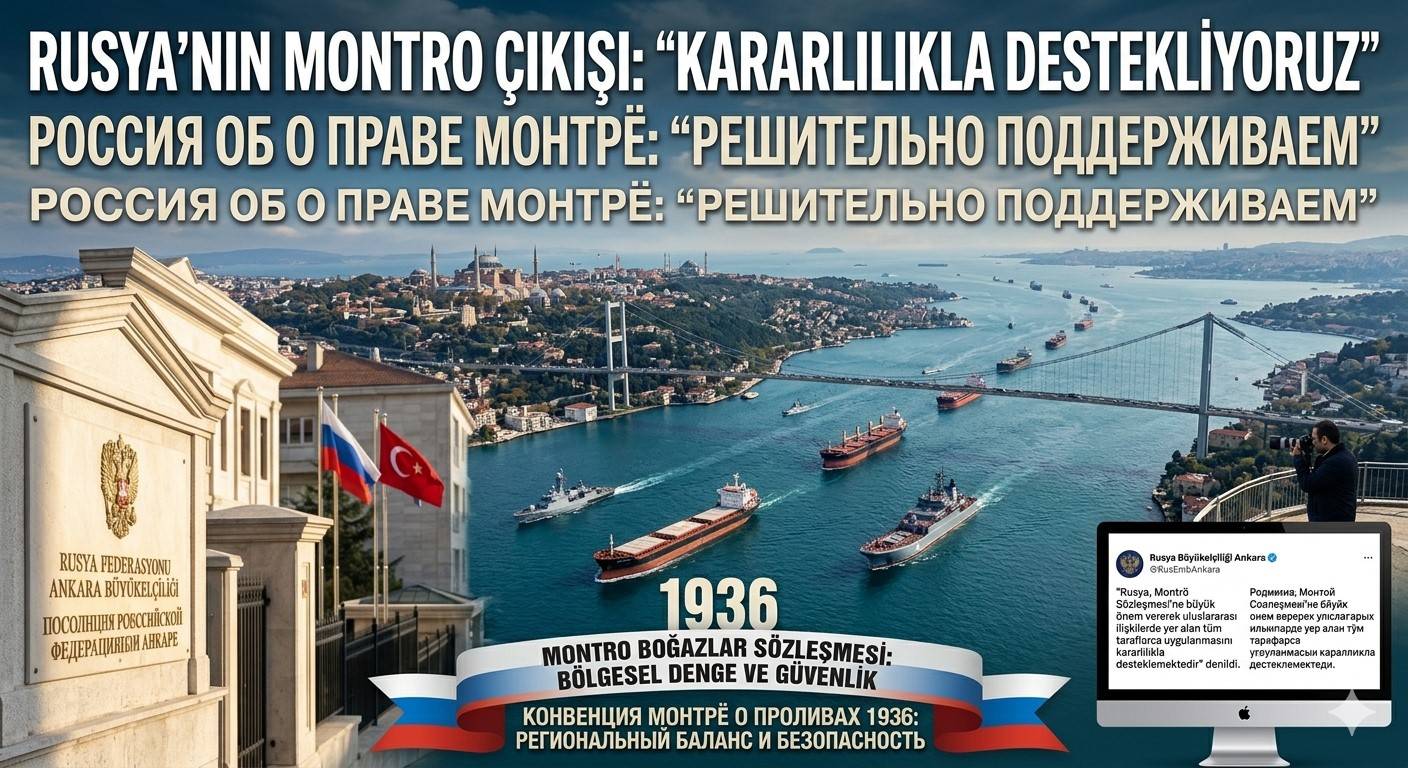 RUSYA’NIN MONTRÖ ÇIKIŞI: “KARARLILIKLA DESTEKLİYORUZ”