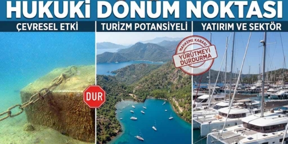 EŞSİZ EKOSİSTEMDE 1500 TEKNE VE GÖCEK İÇİN HUKUKİ DÖNÜM NOKTASI