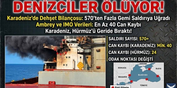 KARADENİZ’DE DENİZCİLER ÖLÜYOR… 570 SALDIRIDA 40’TAN FAZLA DENİZCİ KAYBI