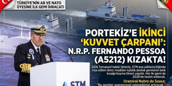 PORTEKİZ’E İKİNCİ ‘KUVVET ÇARPANI’: N.R.P. FERNANDO PESSOA TUZLA’DA KIZAKTA